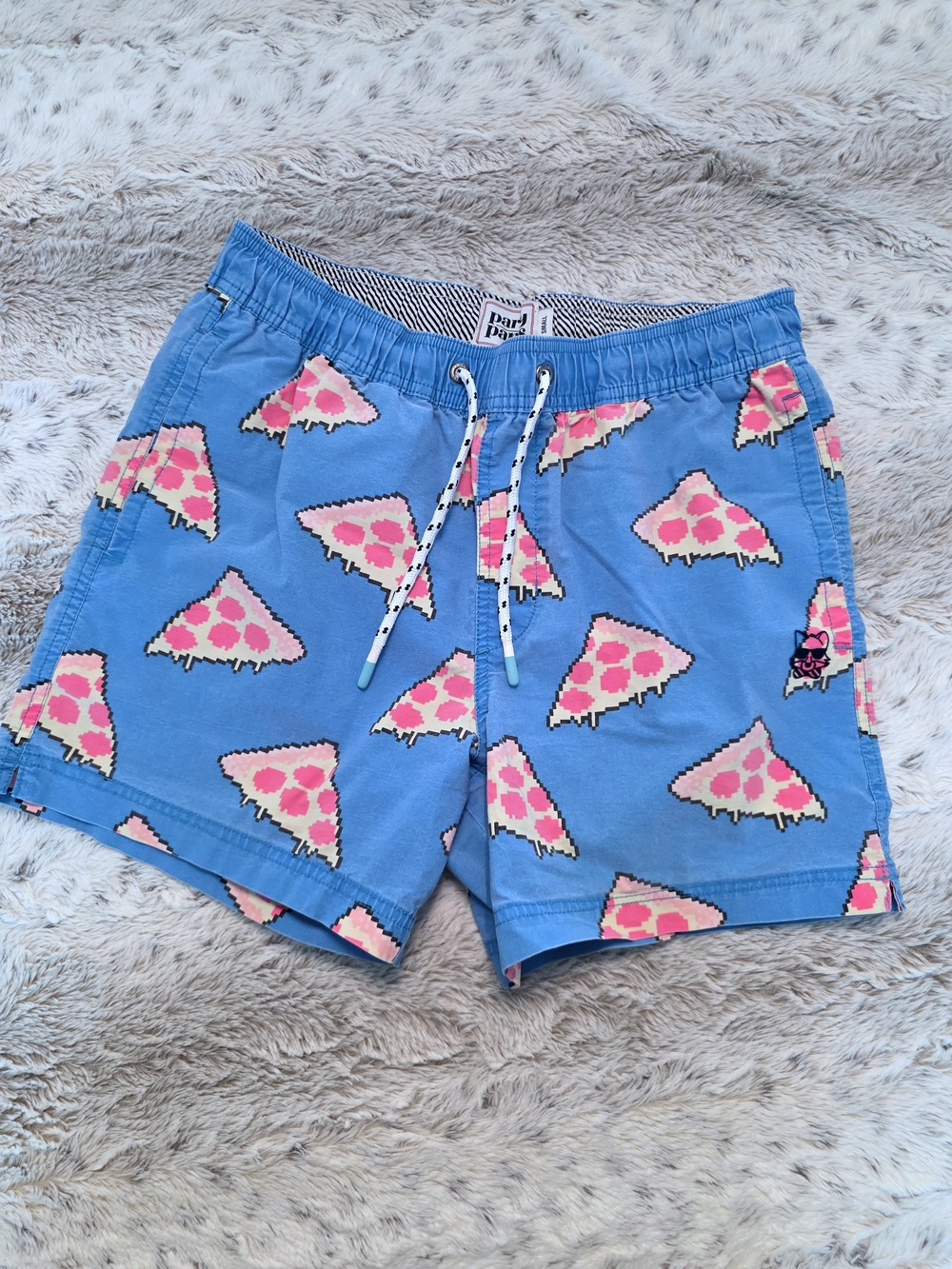 Party Pants Pizza Slice Shorts SMALL